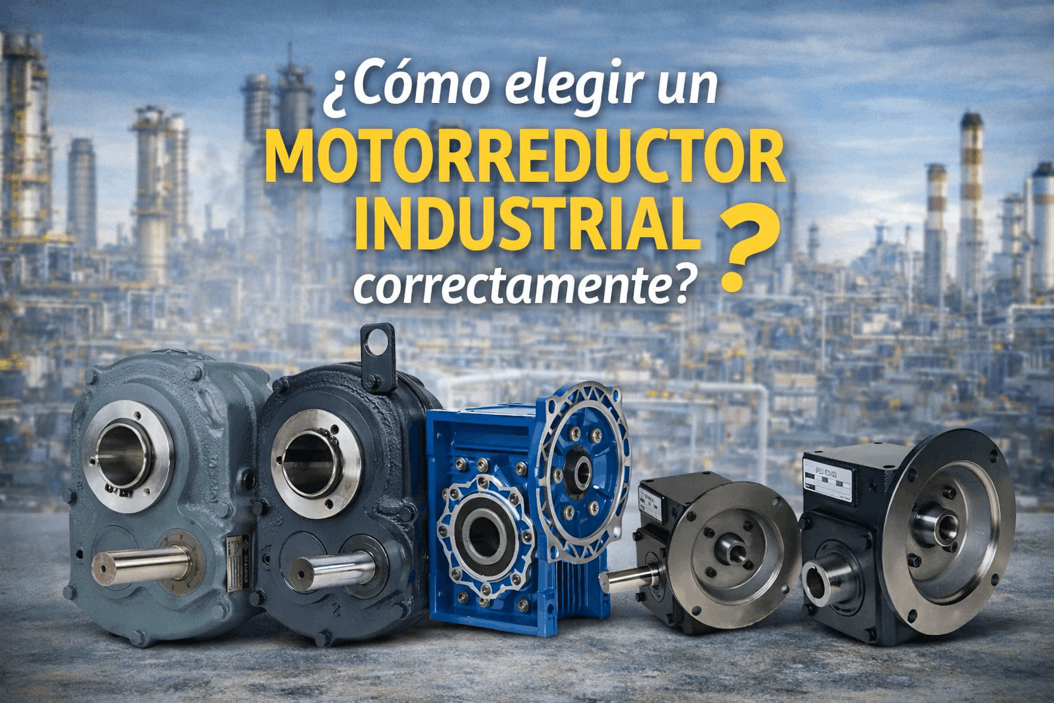 como elegir un motorreductor correctamente blog