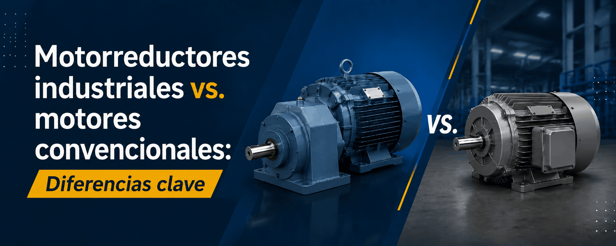 motorreductores industriales vs motores convencionales diferencias clave